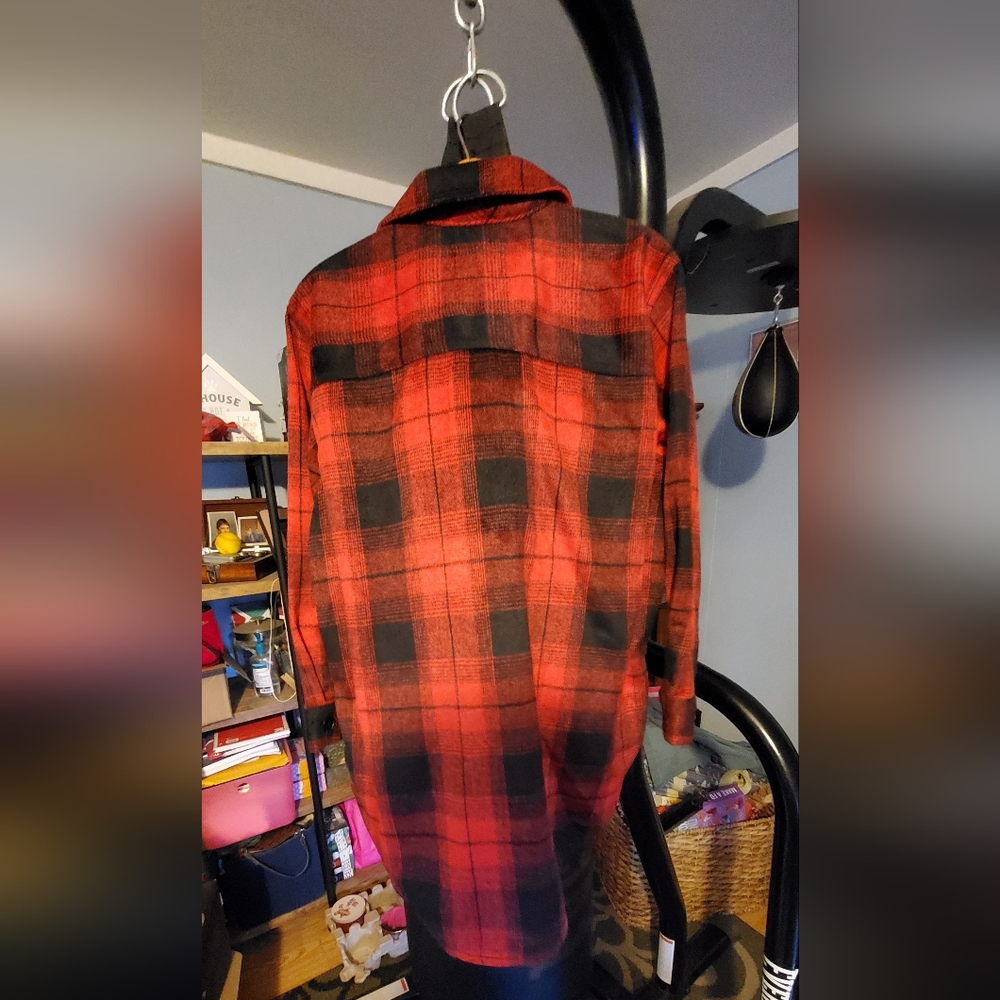 Red and black Shacket